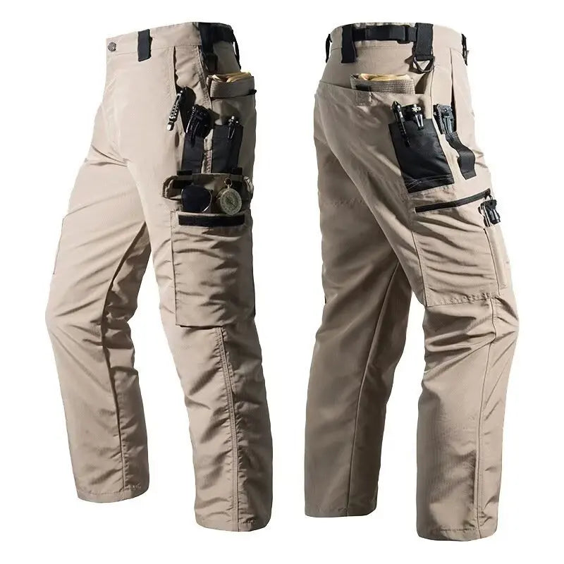 New Tactical Work Pants Men Outdoor Cargo Trousers Multi-pocket Waterproof Pant Autumn Spring Outdoor Workwear Hiking Trousers