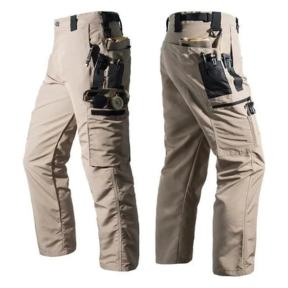 New Tactical Work Pants Men Outdoor Cargo Trousers Multi-pocket Waterproof Pant Autumn Spring Outdoor Workwear Hiking Trousers