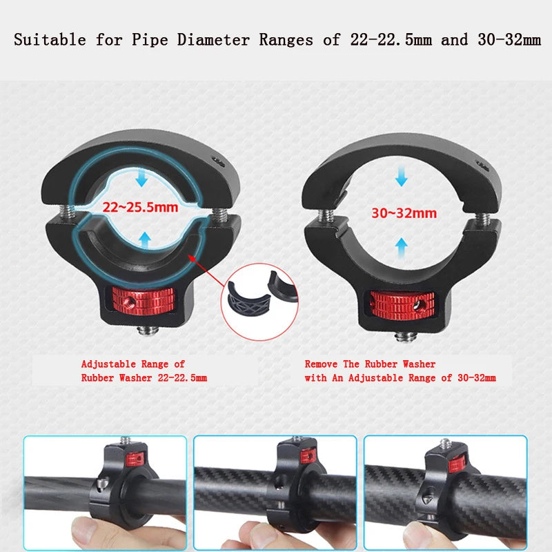 For Insta 360 X5 X4 X3 GO 3S Motorcycle Bicycle Clip Bracket for GoPro 13 12 11 DJI Action 6 Bike Selfie Stick Camera Accessory