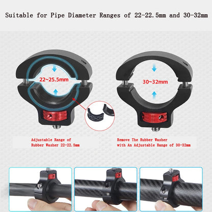 For Insta 360 X5 X4 X3 GO 3S Motorcycle Bicycle Clip Bracket for GoPro 13 12 11 DJI Action 6 Bike Selfie Stick Camera Accessory