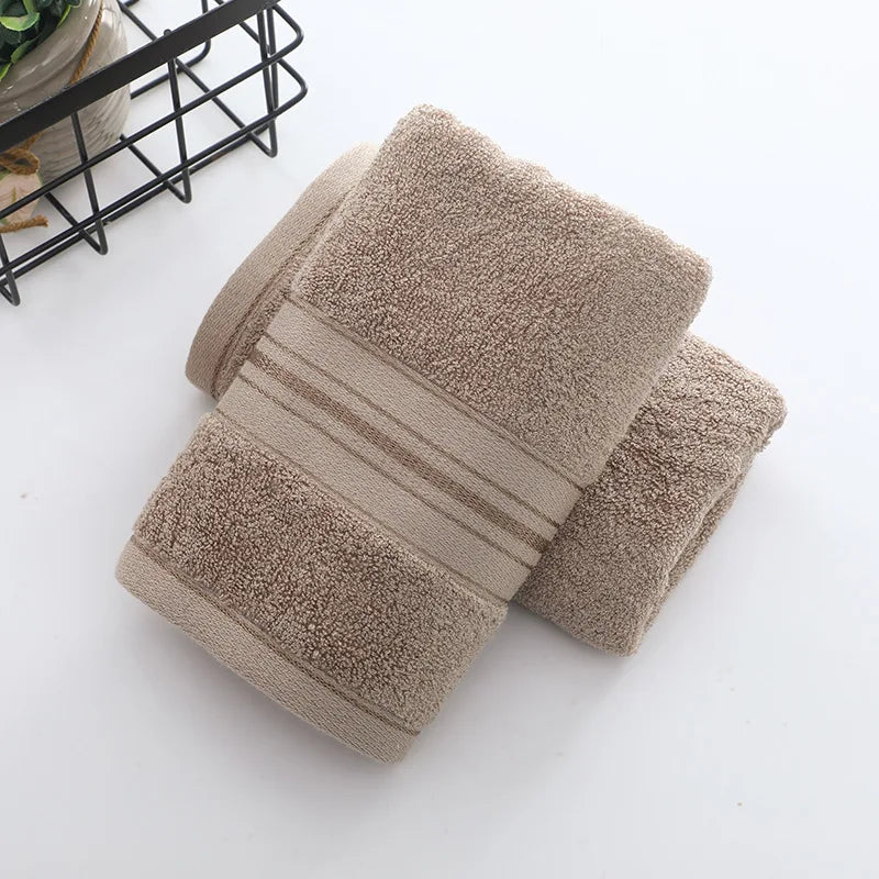 1/2/6pcs Bamboo Fiber Towel Set Luxury Thick Bath Towels & Face Towels for Adults 34x74cm/70x140cm Home Bathroom Accessories