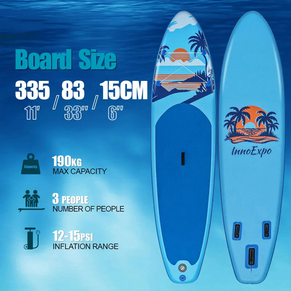 Uppblåsbart SUP-bräde InnoExpo med tillbehör – 320–350 cm