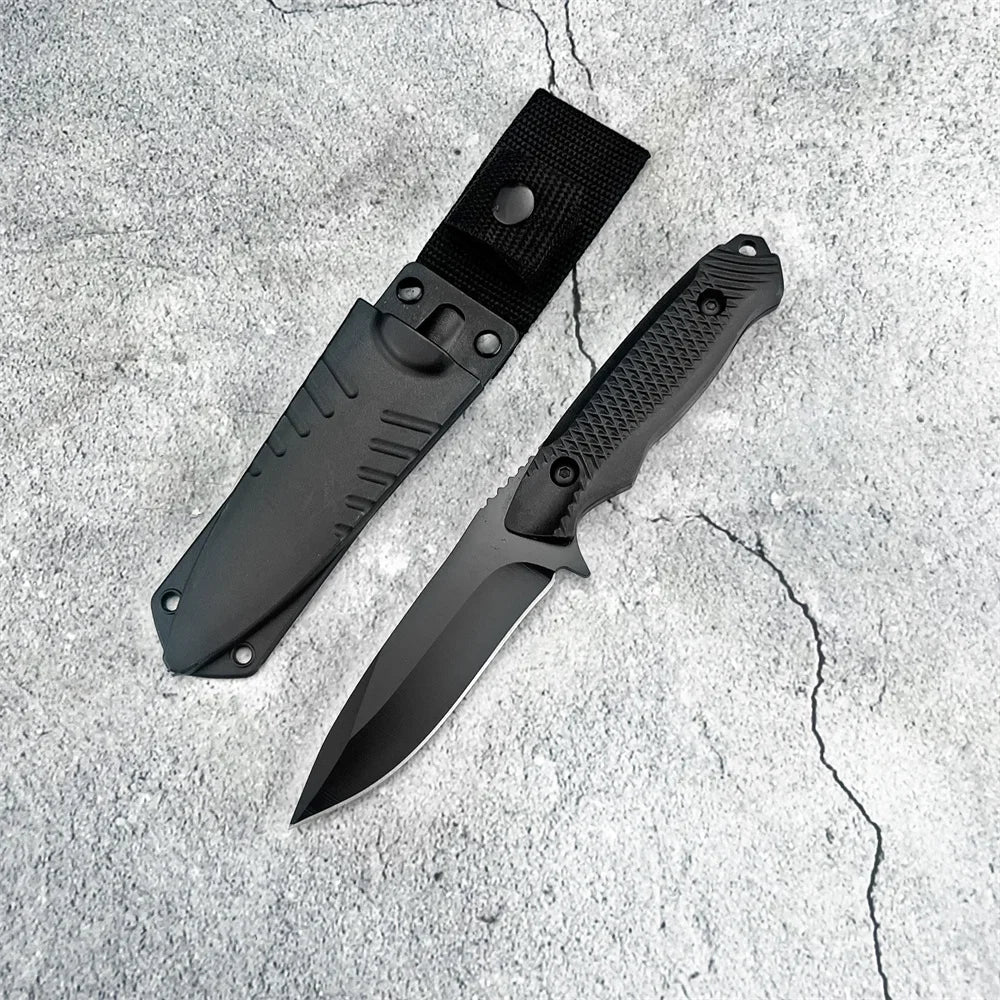 Portable Straight Cutter Built 5Cr13Mov Steel Blade and Comfortable ABS Grip, Equipped with Sheath for Field Trips and Daily Use