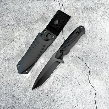 Portable Straight Cutter Built 5Cr13Mov Steel Blade and Comfortable ABS Grip, Equipped with Sheath for Field Trips and Daily Use