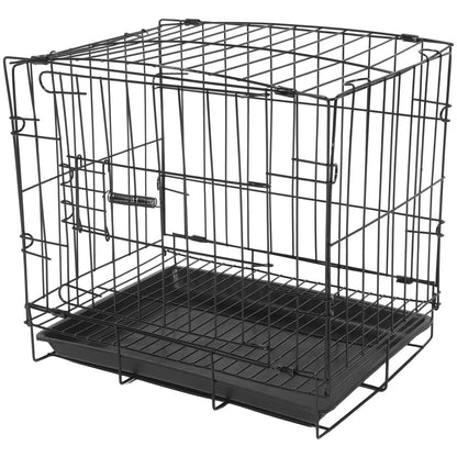 Multipurpose Foldable Pet Cage Metal Wire Dog Travel Crate Cat Kennel Rabbit Playpen Small Animal Carrier Portable Ventilated
