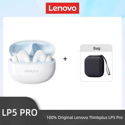 Lenovo LP5 PRO Wireless Bluetooth 5.4 Earphones TWS HiFi Sound Gaming Earbuds Sport Headset Long Standby Touch Contol with Mic