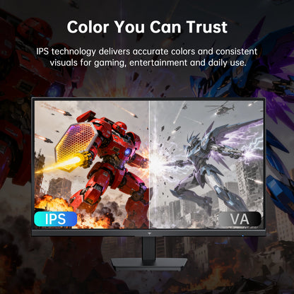KTC H24B9S-2 23.8 Inch Full HD Gaming Monitor, IPS Display, 144Hz Smooth Refresh Rate, 113% SRGB, 178° Viewing Angle, Eye Care Technology, HDMI & VGA Ports, VESA Compatible, Monitor for Gaming, Work & Study