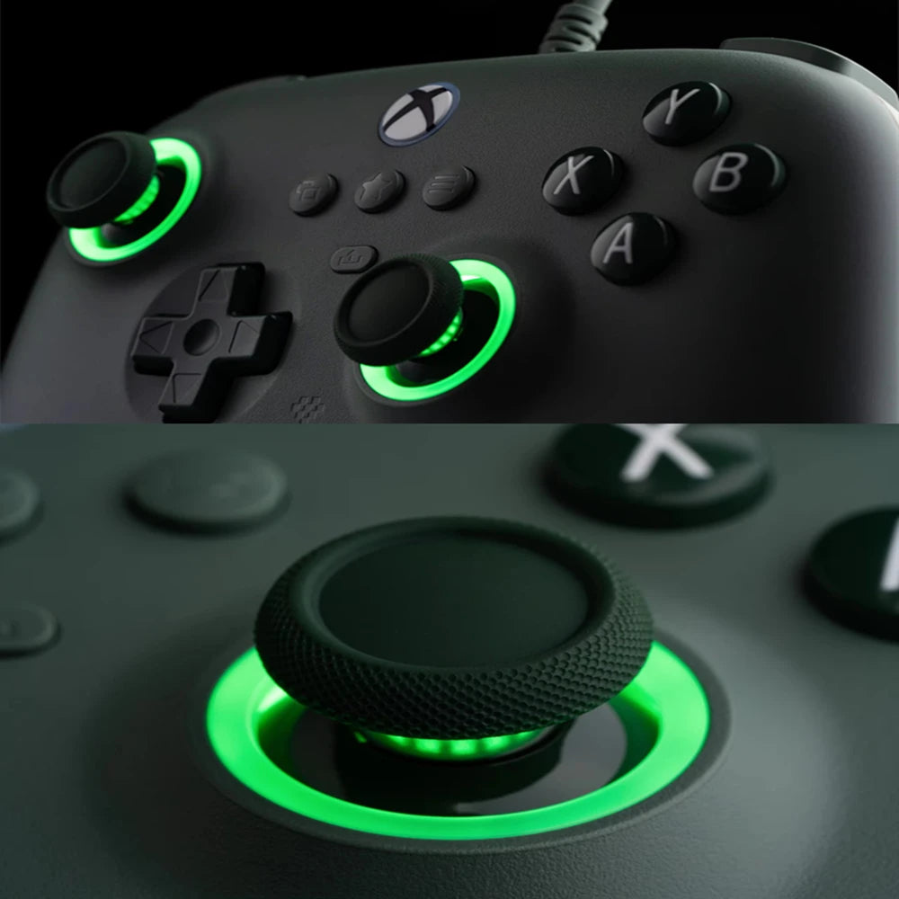 8BitDo Ultimate C Kabelansluten Xbox Handkontroll – Hall Effect GuliKit RGB Fire Ring USB Xbox Series X|S/One/PC Windows 10/11