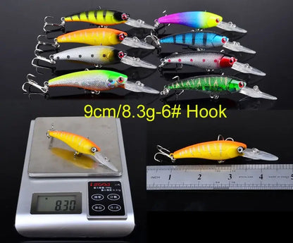 20PCS Suspending Jerkbait Minnow Lures – Slow Sinking Hard Bait with Treble Hooks for Bass Musky Zander Freshwater Saltwater