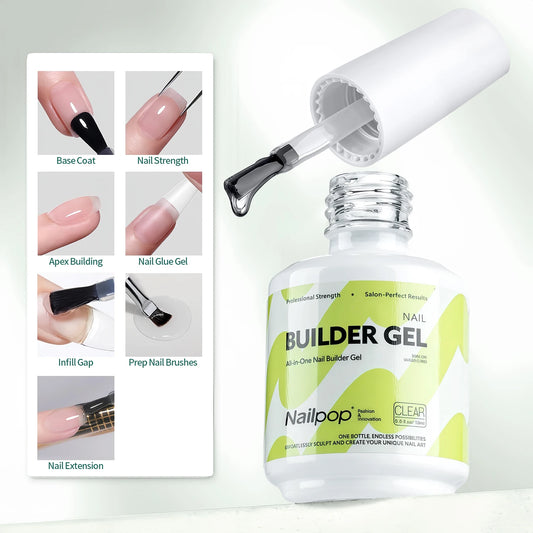 Nailpop Byggande Nagelgel 4 Färger 15ml