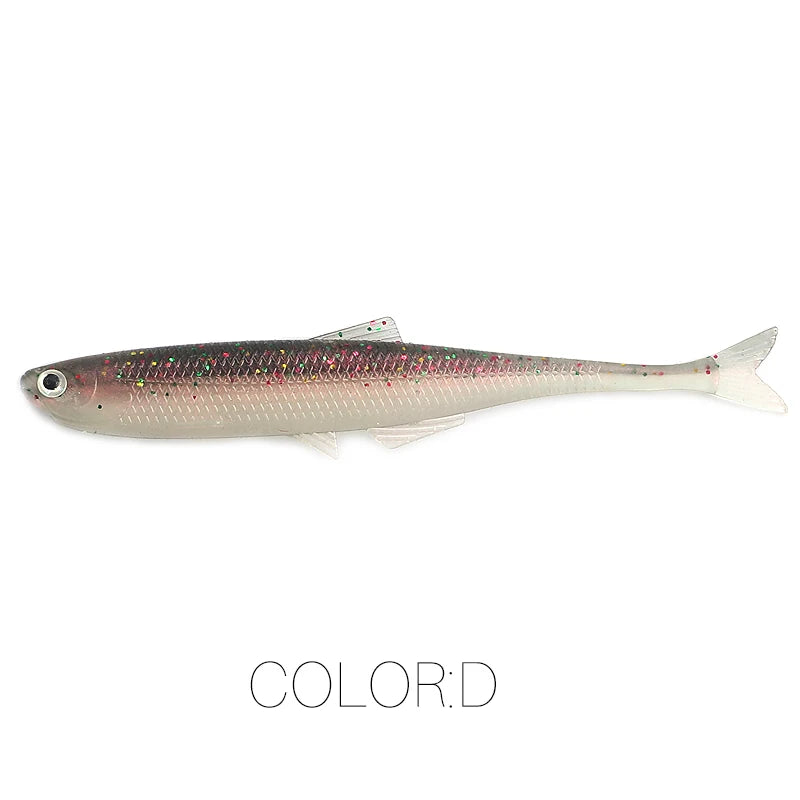 NEW Supercontinent leanness ShadTeez 60mm/80mm Perch Bass Artificia Pike Zander Predator Fishing 3d eyes Soft lure Fishing lures