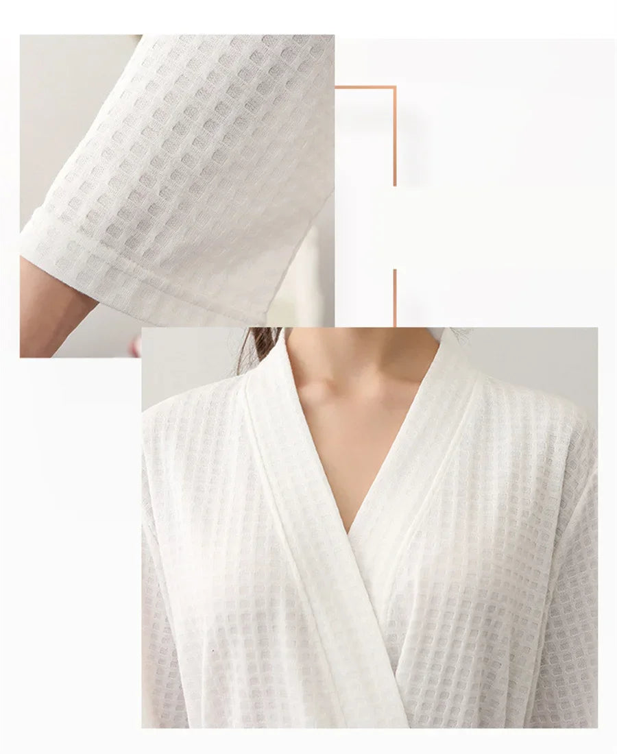 Unisex Kimono Badrock Lång – Lätt Mjuk Sommar & Höst Loungewear, 17 Färger M–3XL