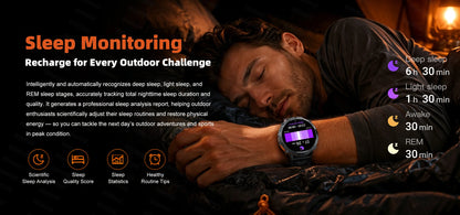 New T-RX6 Ultra Outdoor Sports Smart Watch GPS Compass  Barometer IP68 Waterproof Call Blood Oxygen Military Smartwatch For Men