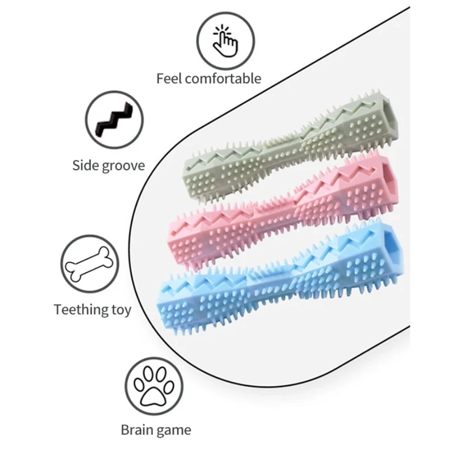 Durable Bite Resistant Dog Chew Stick, Leakage Food Dispensing Pet Teething Toy for Puppy Oral Teeth Cleaning