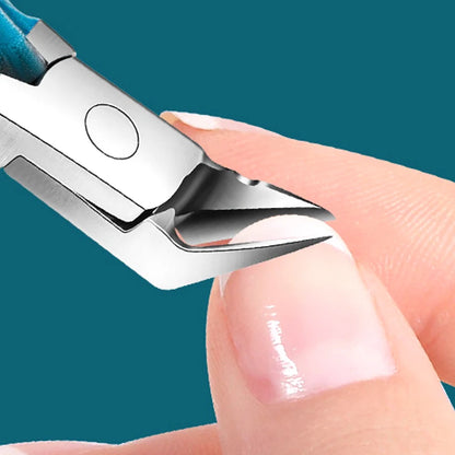 Stainless Steel Toenail Clipper Straight Blade for Ingrown & Thick Nails Sharp Pointed Tip Ingrown Nail Clipper Manicure Tools