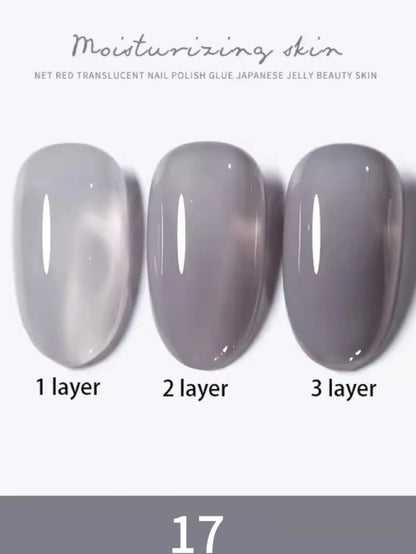 1-30pcs PSK Nude Pink Color Nail Art Ice Transparent Bare Color Nail Enamel 2026 New Net Red Popular White Gel Nail Polish