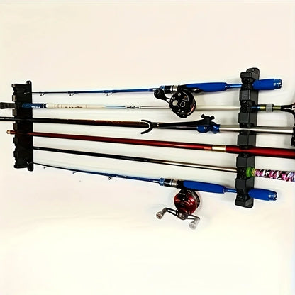 2pcs/set Fishing Rod Storage Display Racks Horizontal Wall Mounted Fishing Pole Holders Fishing Tools Rod Holder