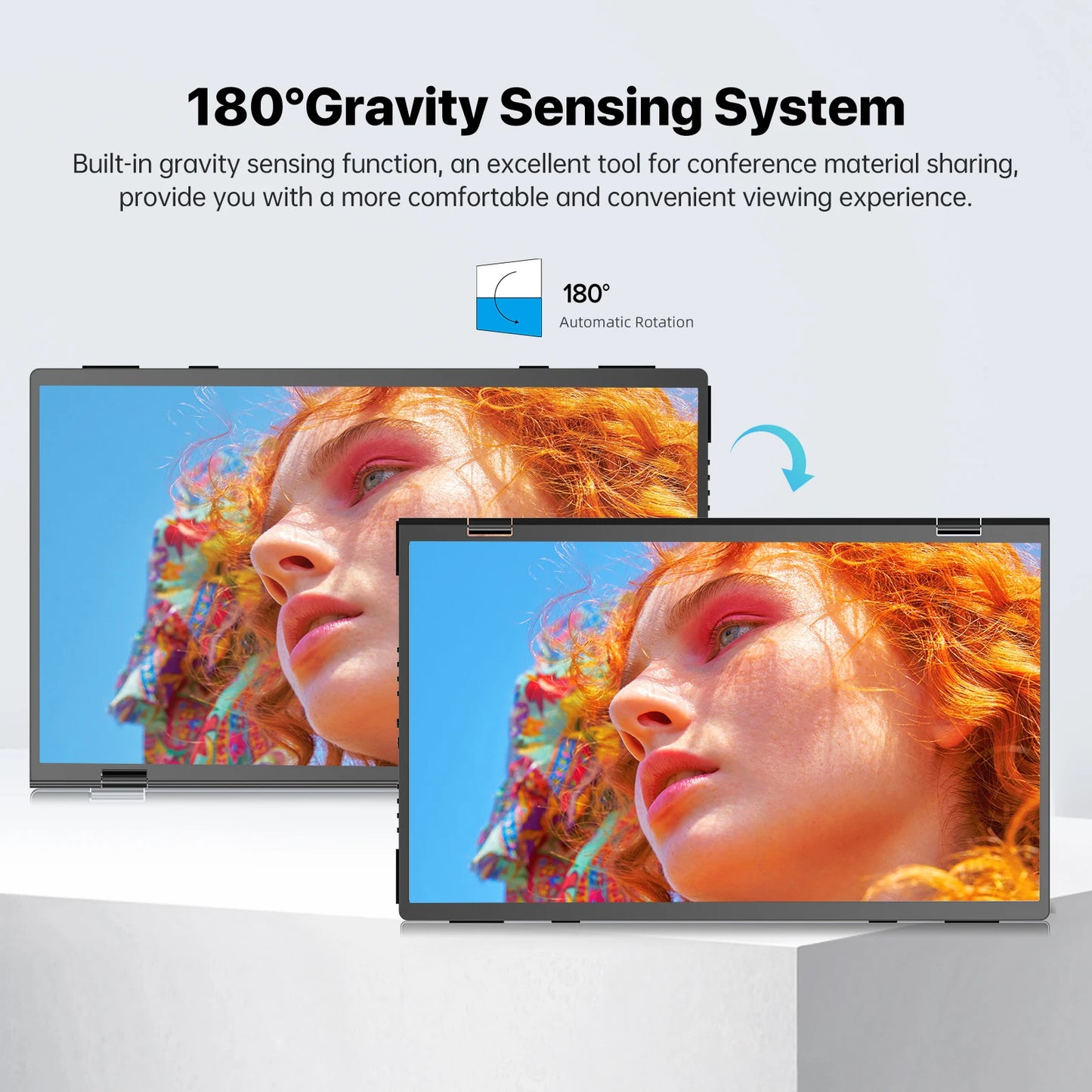 UPERFECT Delta 15.6" Dual Portable Monitor for Laptop Screen Extender 1080P HDR Folding Stacked Triple Travel Computer Display