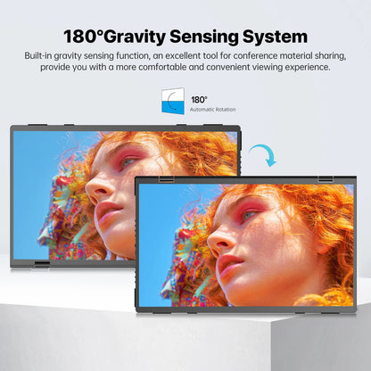 UPERFECT Delta 15.6" Dual Portable Monitor for Laptop Screen Extender 1080P HDR Folding Stacked Triple Travel Computer Display