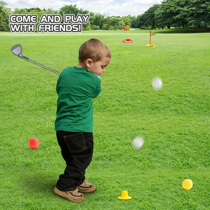 Children's Golf Club Toy Set For Kids Indoor Outdoor Sports Competition Interactive Retractable Golf Club Set New Year Gifts