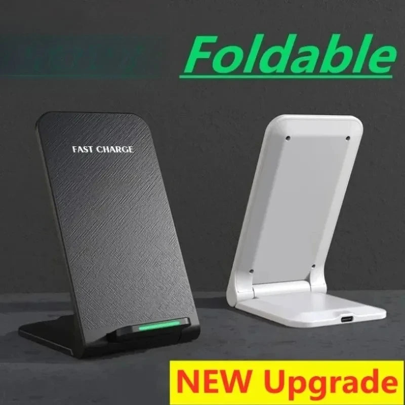65W Fast Wireless Charger Stand Pad for iPhone 17 16 15 14Pro Samsung Xiaomi Phone Chargers Induction Fast Charging Dock Station