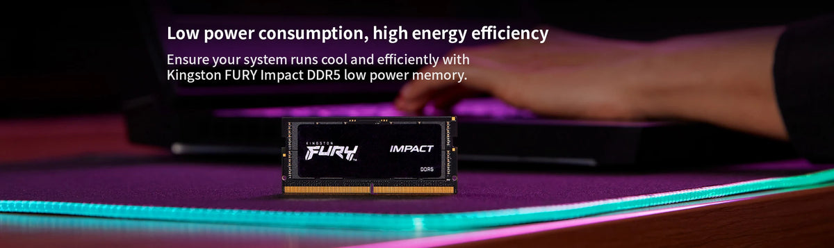 Kingston FURY Impact DDR5 Memory Laptop RAM 8GB 16GB 32GB Non-ECC SODIMM Memoria 4800MHz 5200MHz 5600MHz Computer Notebook RAM