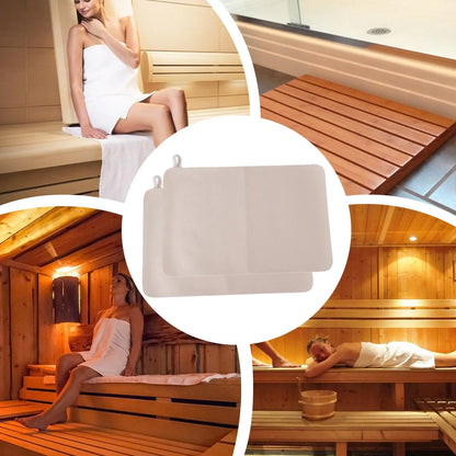 50x33cm Sauna Mat 2pcs Sauna Seat Cover Felt Cushion Steam Room Accessories Water Absorbent Heat Insulation Mat Bench Protector