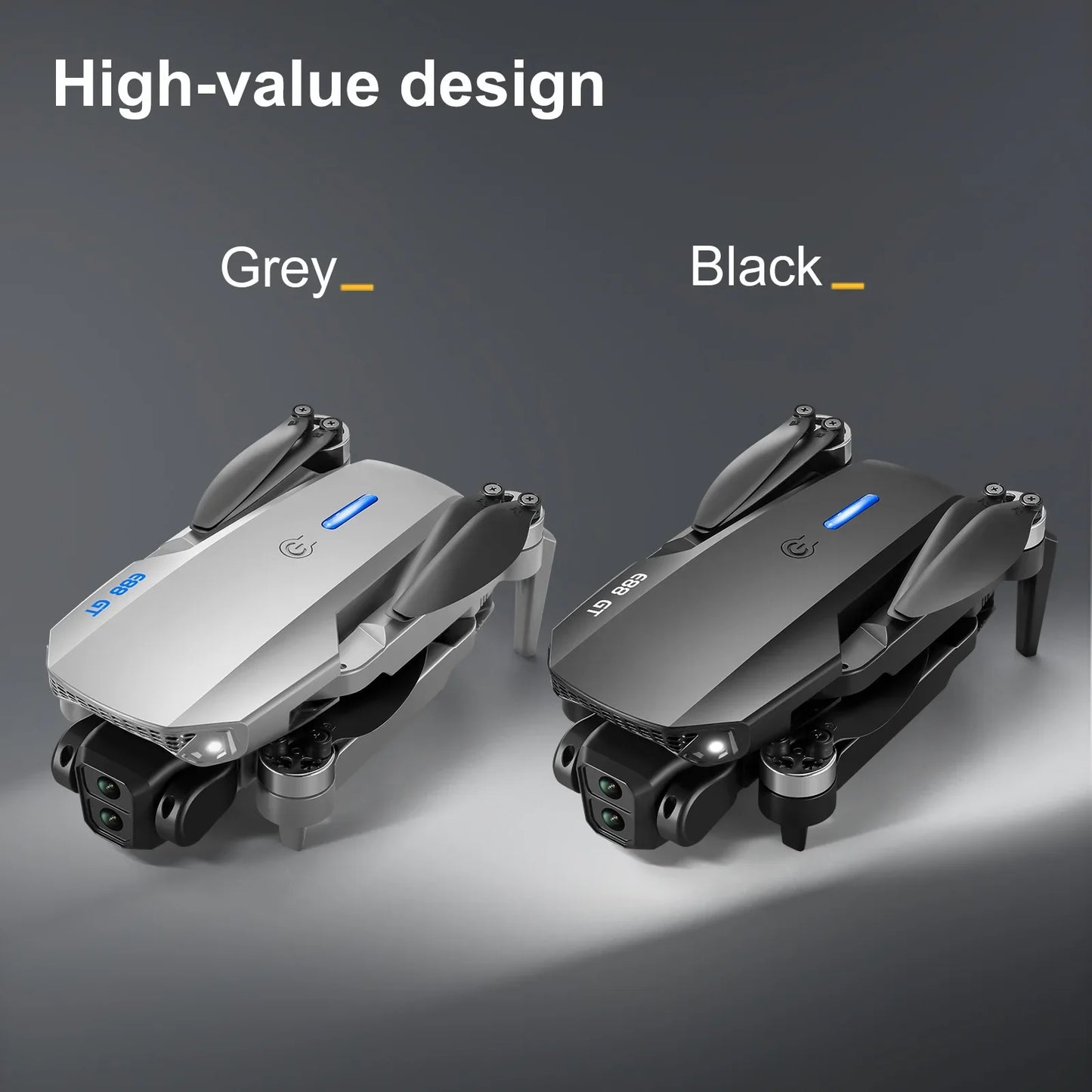 New E88 GT 4K Professional High-definition Drone Aerial Photography 12.5-inch Screen Remote Control Optical Flow Quadcopter Toys