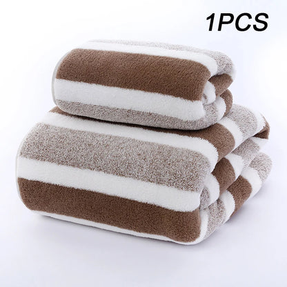 Thickening High Quality Bamboo Charcoal Coral Velvet Fiber Bath Towel Super Absorbent And Quick Drying Bath Towel Bathroom Use