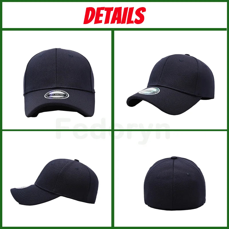 FEDORYN Helsluten Keps Anpassad Brodyr Tryck – 8 Färger Polyester/Bomull Unisex Solskydd Grossist Dropshipping Profilkläder