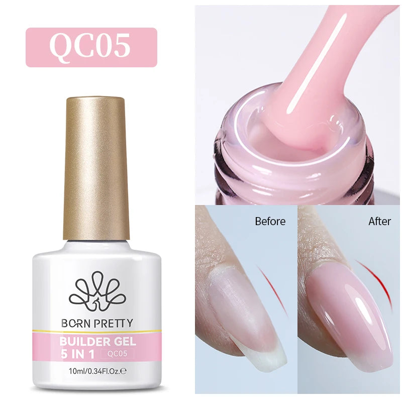 BORN PRETTY Super Top Coat and Base Gel Nail Polish for Gel Polish Semi-permanent Varnish Rubber Top Coat 10ml Nail Supplies