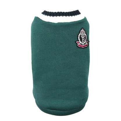 Cat Dog Sweater V-neck Pullover Winter Pet Clothes for Small Dogs Cat Vest Puppy Jacket Pet Cat Clothing Kitty Costume