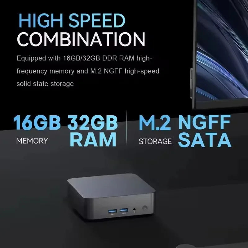Intel Core i9 8950HK  Mini PC Windows 11 Pro 16GB RAM 1TB SSD PC Gamer Computer Dual WIFI 6 BT5.2 4K HD Mini Gaming Pc Desktop