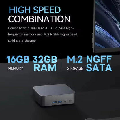 Intel Core i9 8950HK  Mini PC Windows 11 Pro 16GB RAM 1TB SSD PC Gamer Computer Dual WIFI 6 BT5.2 4K HD Mini Gaming Pc Desktop