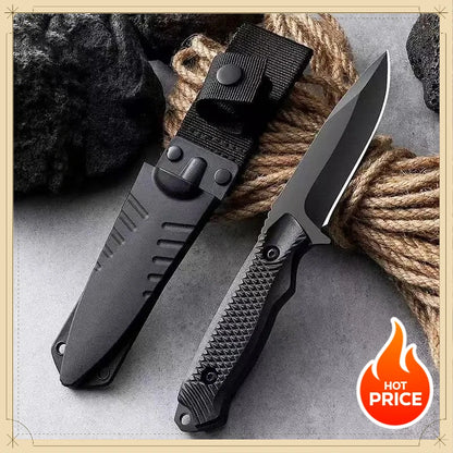 Durable High Hardness Fixed Blade Knife with Protective Sheath Outdoor Camping Fishing Cutting Utility Tool