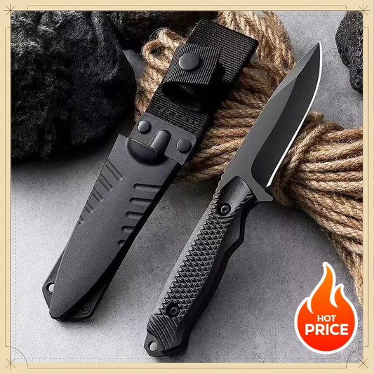 Durable High Hardness Fixed Blade Knife with Protective Sheath Outdoor Camping Fishing Cutting Utility Tool