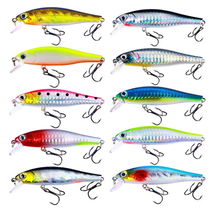 Minnow Crank Wobbler Jerkbait Fishing Lure 8.8Cm 9G Isca Artificial Carkbait Swimbait Tackle for Bass Pike Carp