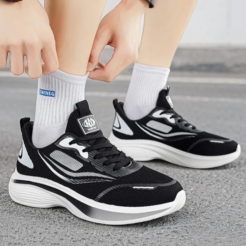 Men's Summer Carbon Plate Marathon Running Shoes Air Cushion Tennis Sneakers Breathable Comfortable Men Basketball Sports Shoes