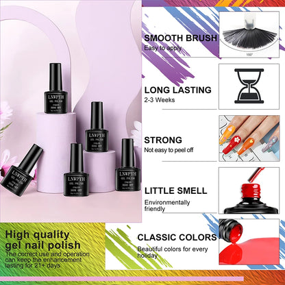Poly Gel Extension Tool Set Professional Gel Nail Polish Kit With UV LED Nail Lamp Dryer And Electric Nail Drill Machine