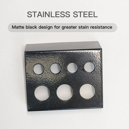 KVM 1Pc Stainless Steel 7 Holes Container Stand Tattoo Ink Pigment Cups Cap Stand Holder Storage Container for Permanent Makeup