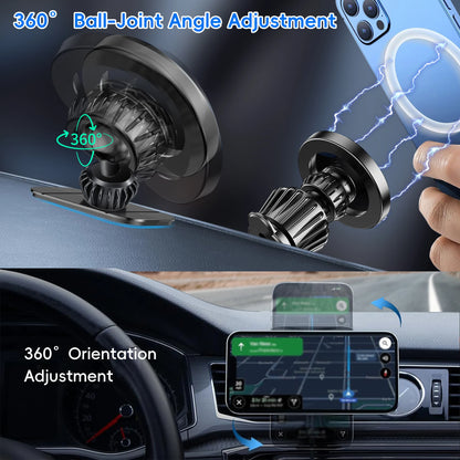 2 in 1MagSafe Case, Magnetic Phone Holder for Car[ Super Magnets] car Vent Phone Mount, Mag Safe Phone Holder Car Accessories