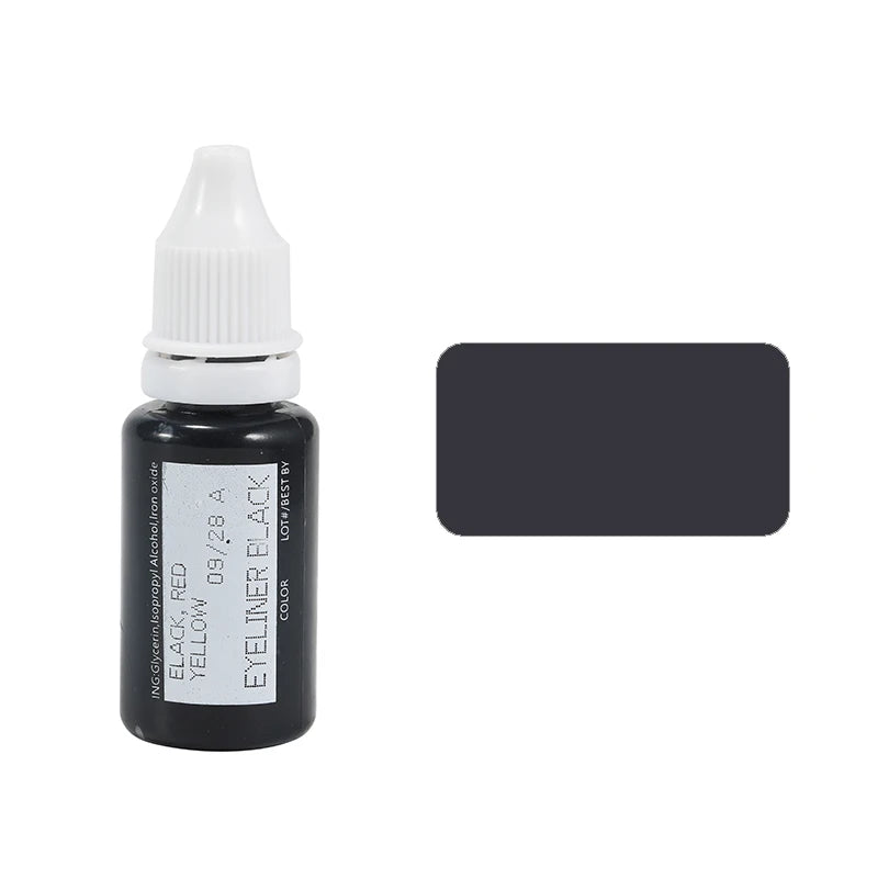 15ml Permanent Makeup Color Natural Eyebrow Dye Plant Tattoo Ink Microblading Pigments For Tattoos Eyebrow Lips Eyelash Set