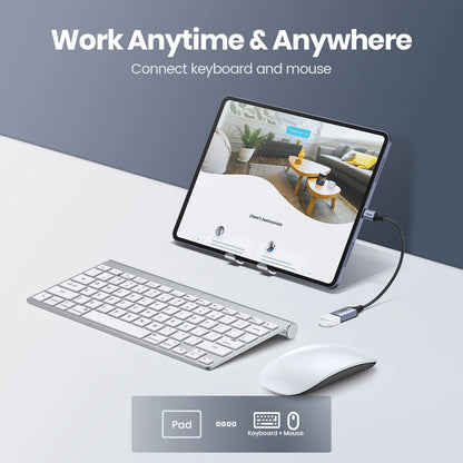 TOPK USB-C till USB-A OTG-adapter – dataöverföring och laddning
