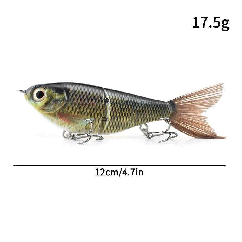 11.5cm 18.5g Balam Glide Bait Swimbait Joint Giant Pike Bass Fishing Lure Hard Bait Catfish Saltwater Lures Leurre De Pêche