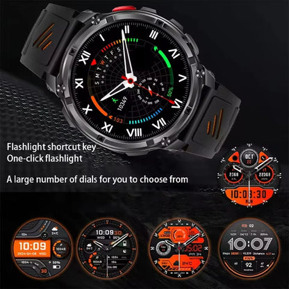T-Rex3 Pro Militär Smartklocka 2026 – 1100mAh, GPS, Kompass, 5ATM, 14 Färger