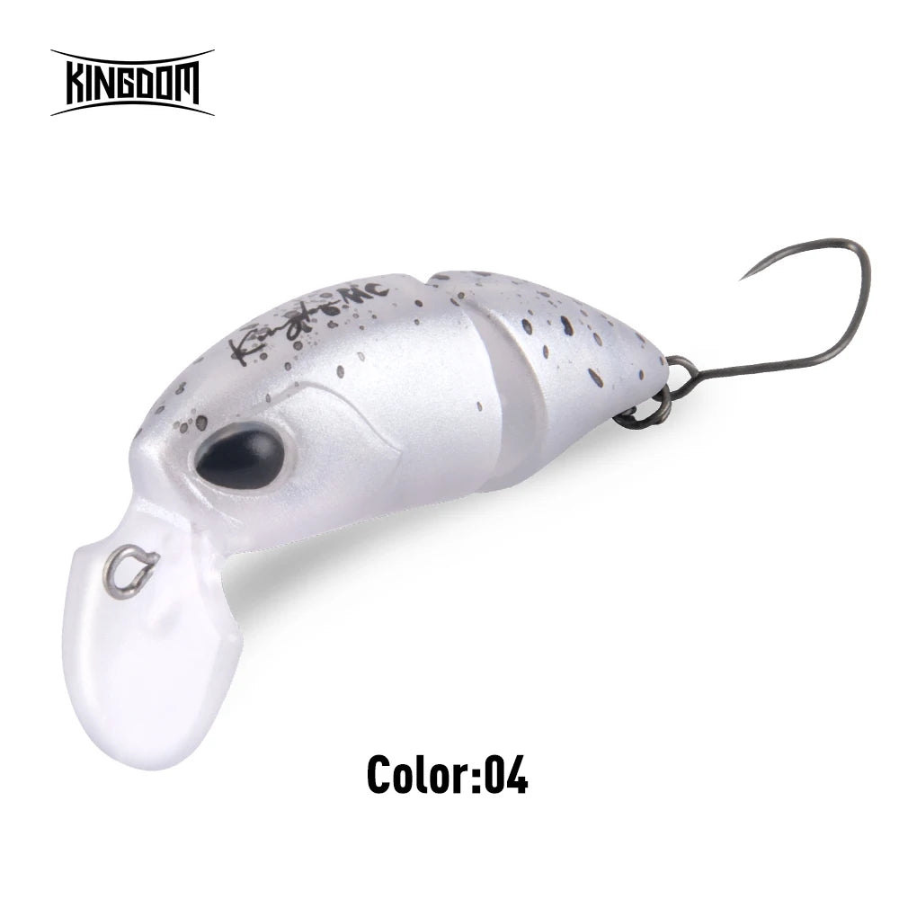 Kingdom Micro Expert Fishing Lure 2.3g 37mm Jointed Floating Minnow Artificial Hard Bait Swimbait Topwater Crankbait Trout Lure
