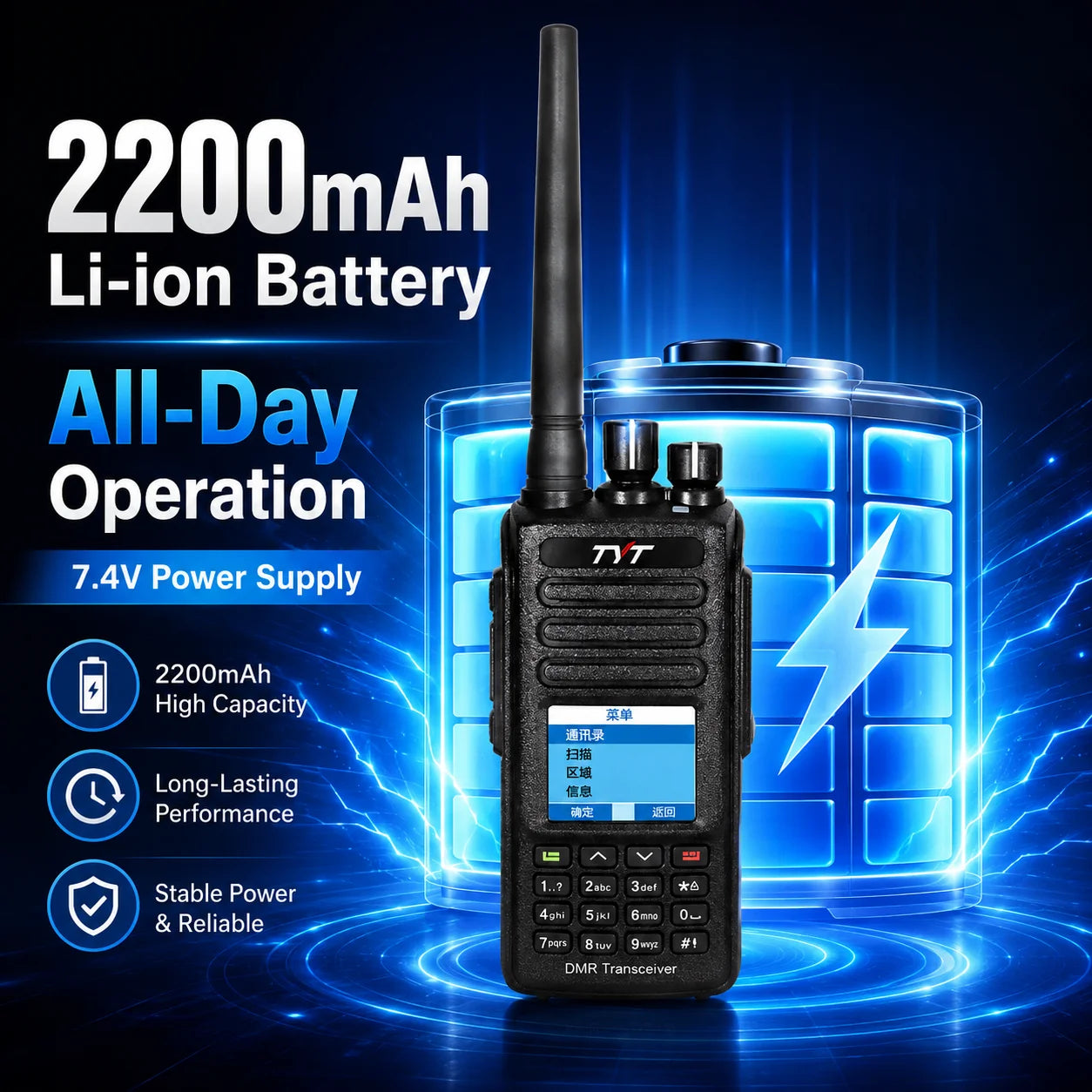 TYT MD-UV390 Dual Band DMR Two Way Radio VHF UHF Digital Analog Handheld Walkie Talkie GPS IP67 3000 Channels
