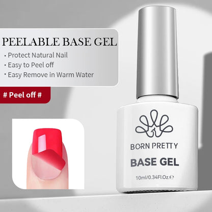BORN PRETTY 1/2/4Pcs Base Gel Top Coat Clear Gel Nail Polish Kit Soak Off UV LED Functional Varnish Semi Permanent DIY Manicure