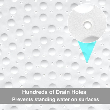 Japanese Style  Corner Fan Shape Bathroom Shower Mat Non Slip Suction Cup Bath Mat Quick‑Drain Anti‑Fall Shower Room Floor Mat