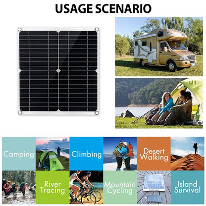 SOECOPO Komplett Off-Grid Solcellskit 7000W Peak – Flexibel Panel + 750W Inverter + LCD-regulator 12V till 220V, EU-lager Polen